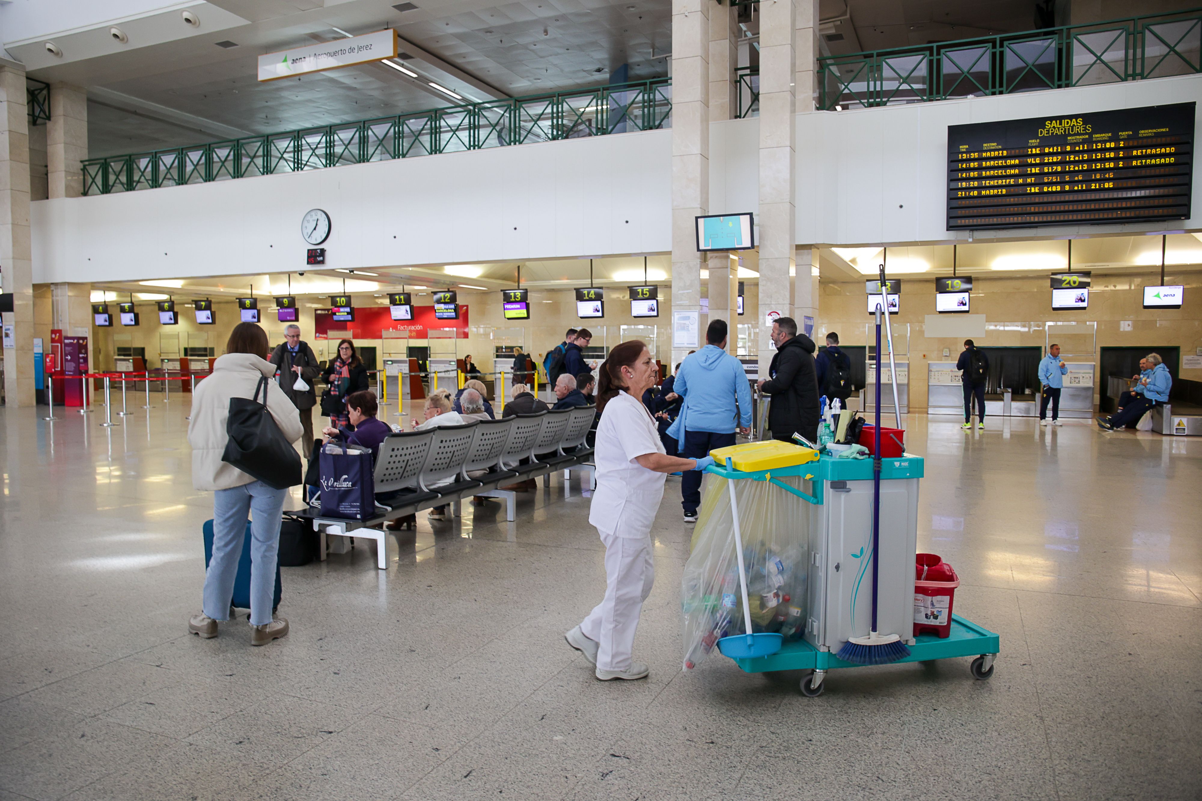 El interior del Aeropuerto de Jerez en una imagen de archivo.