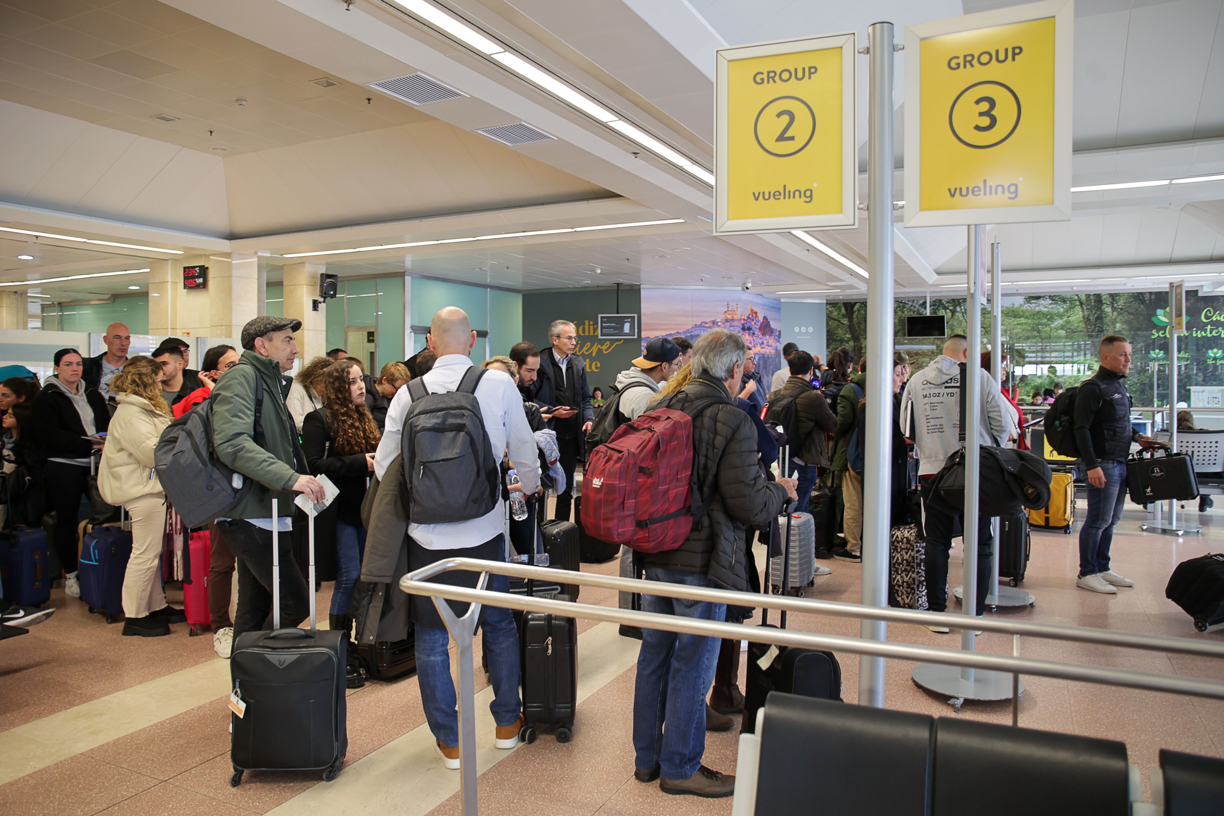 Zona de embarque del Aeropuerto de Jerez.