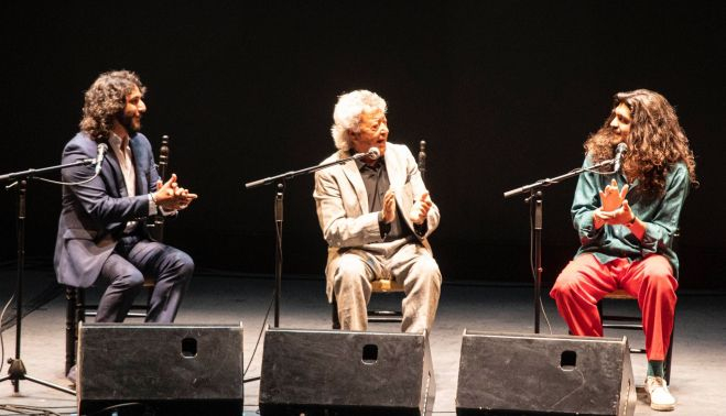 Antonio Reyes, Pansequito e Israel Fernandez en el Festival Flamenco On Fire 2021 - Foto: Javi Fergo