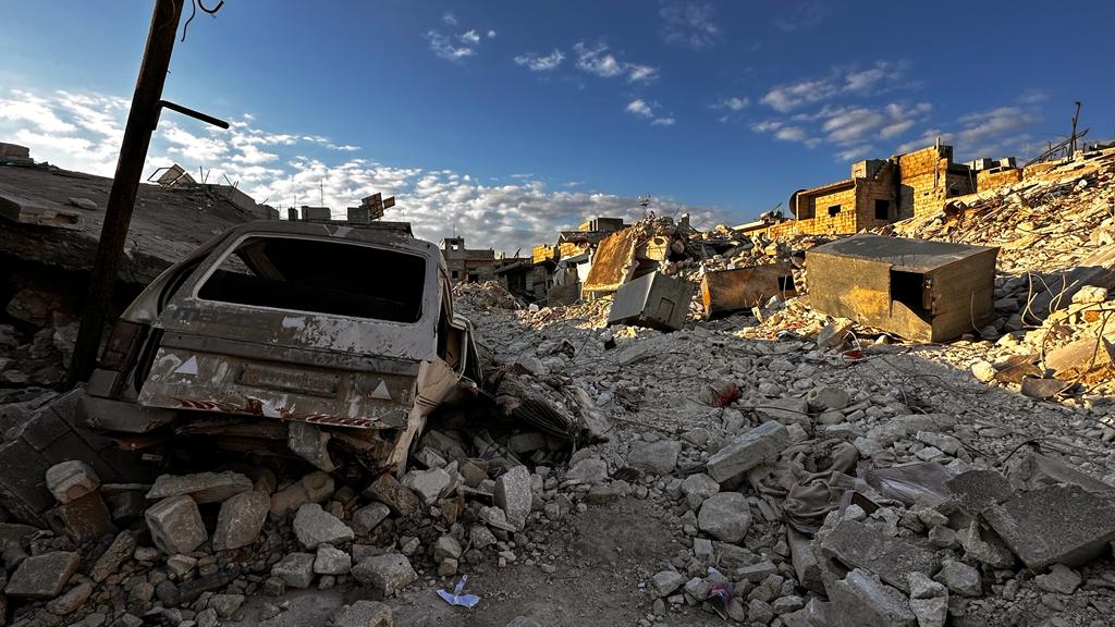 La mala calidad de las construcciones en Turquía y Siria aumentó la devastación. Foto cedida SARNavarra y AAPS