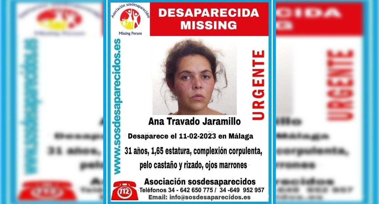 SOS Desaparecidos ha activado una alerta para tratar de encontrar a Ana Travado Jaramillo.