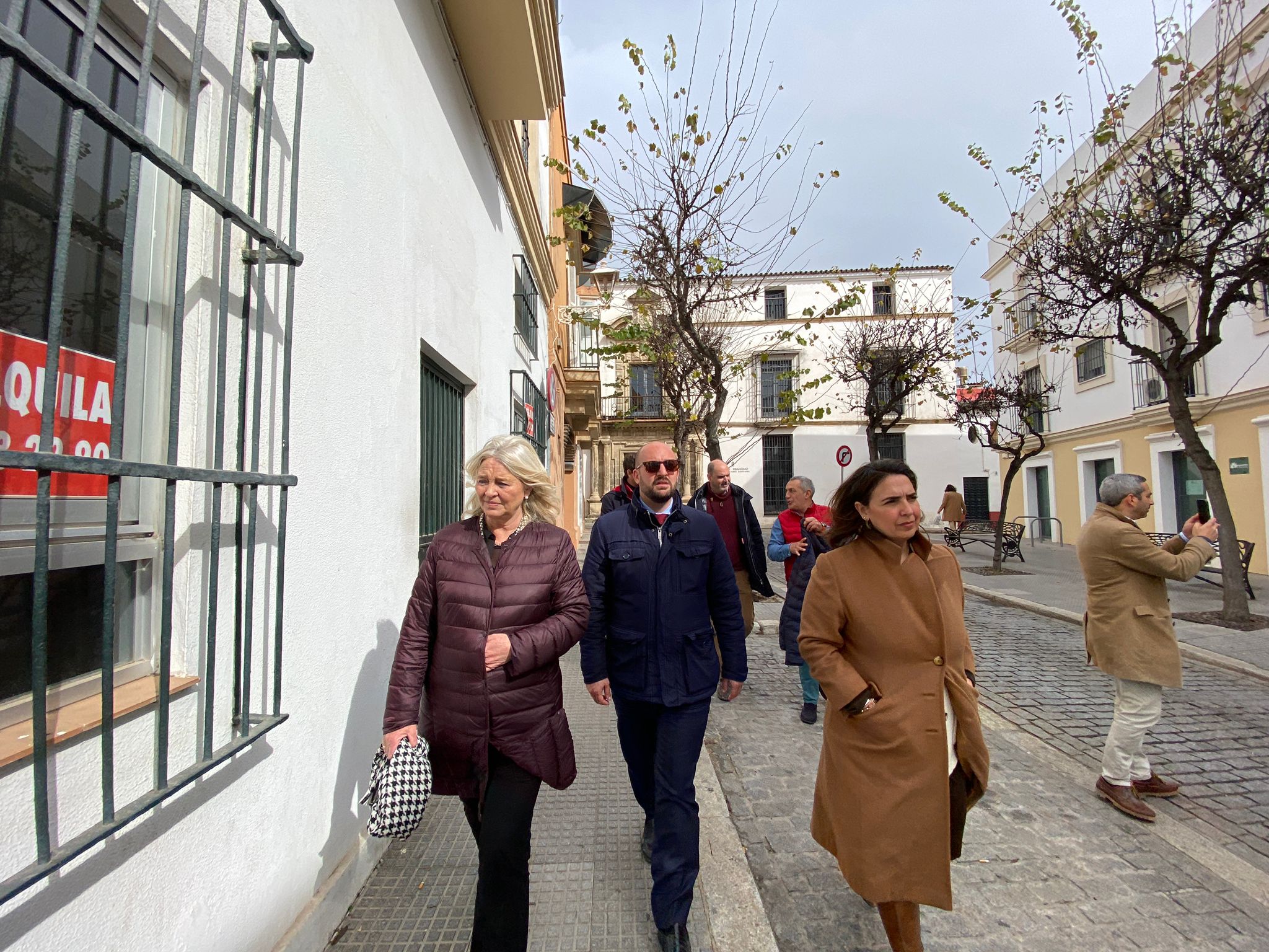 Visita de Mercedes Colombo y Carmen Sánchez. 