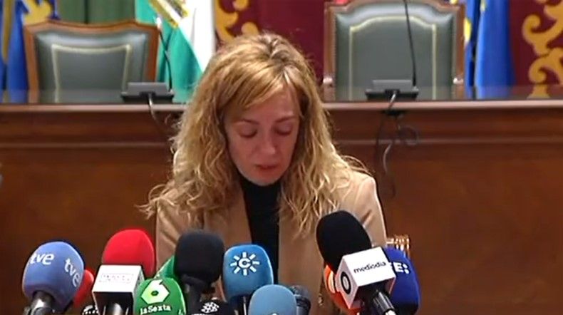 La exalcaldesa de Maracena, Berta Linares, comparece tras estallar el caso. RTVE