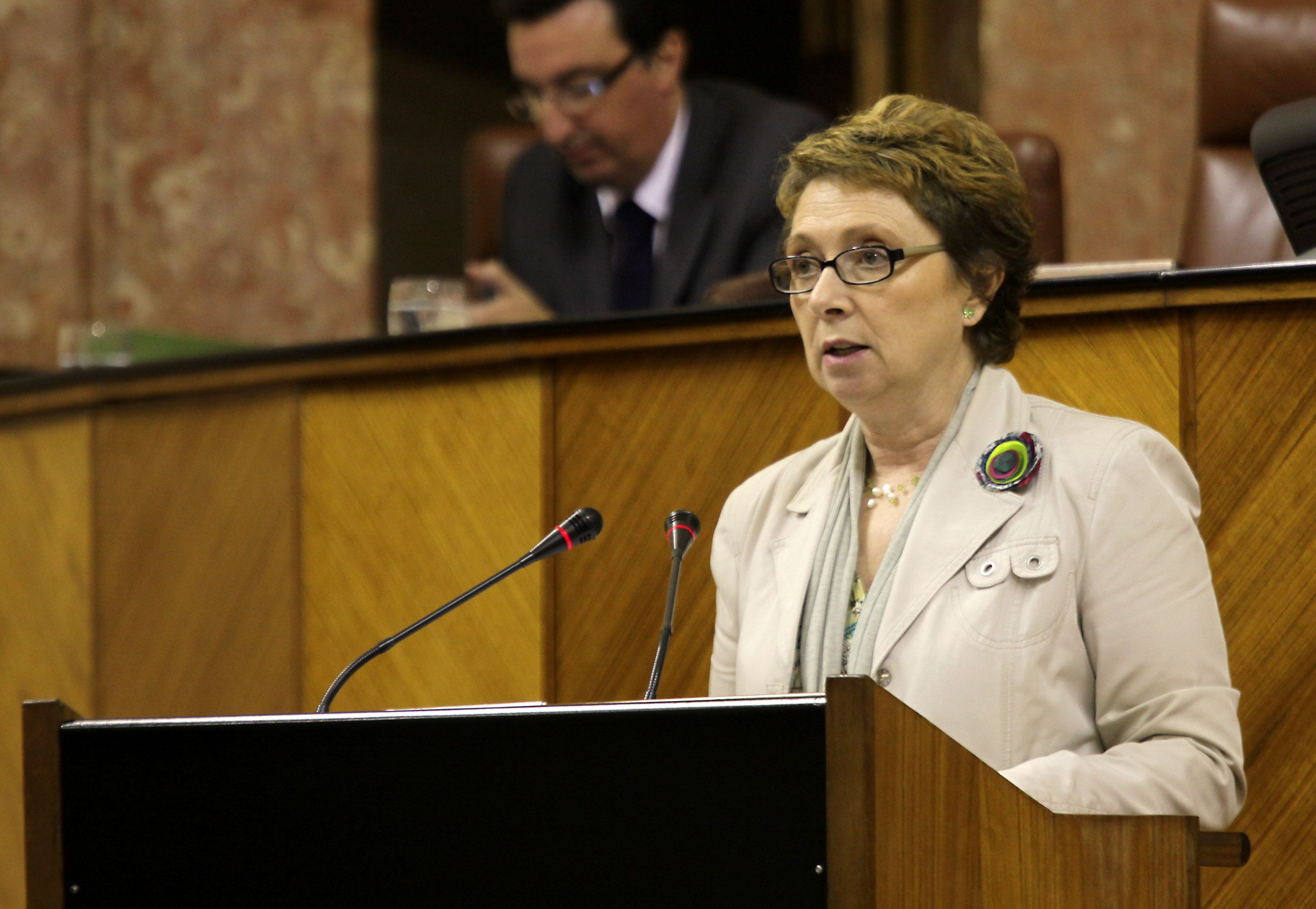 Carmen Martínez Aguayo, en su época en el Parlamento, es una de las condenadas por los ERE.