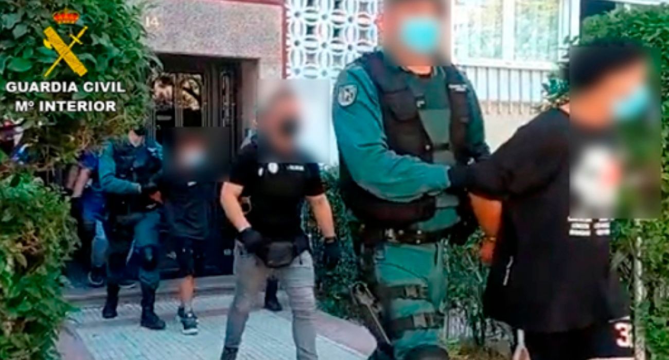 Imagen de una operación contra bandas latinas en España.