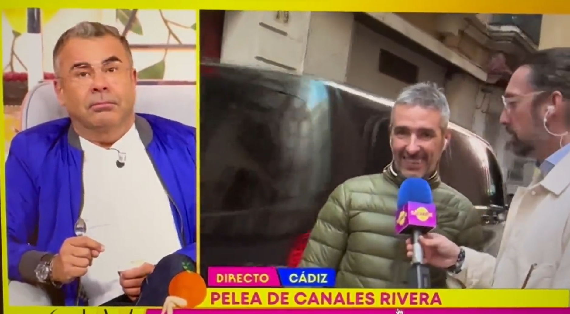 Jorge Javier tras el insulto en directo.