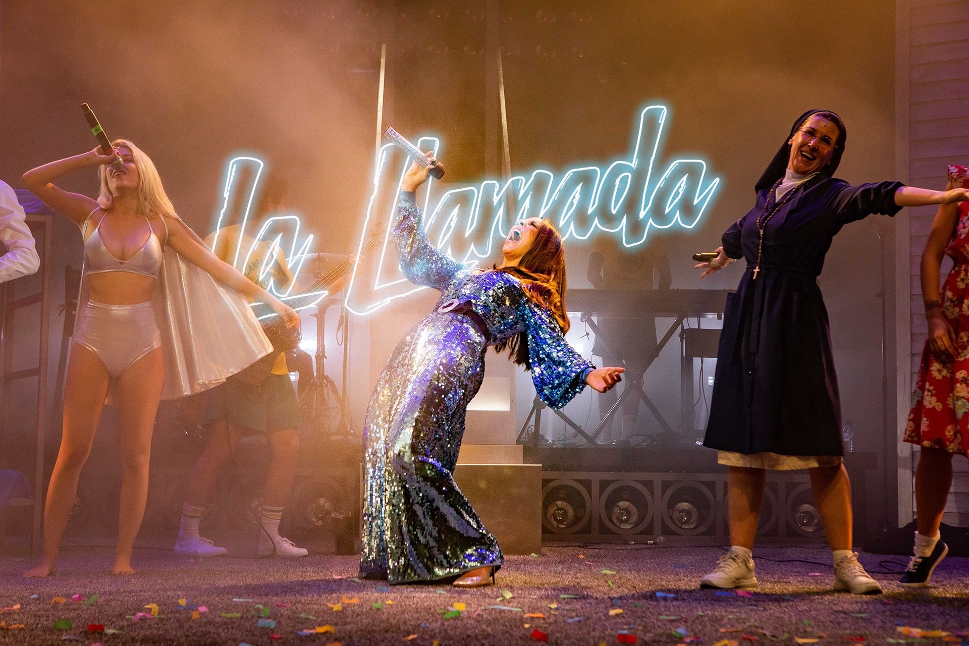 Un momento del musical 'La llamada'.