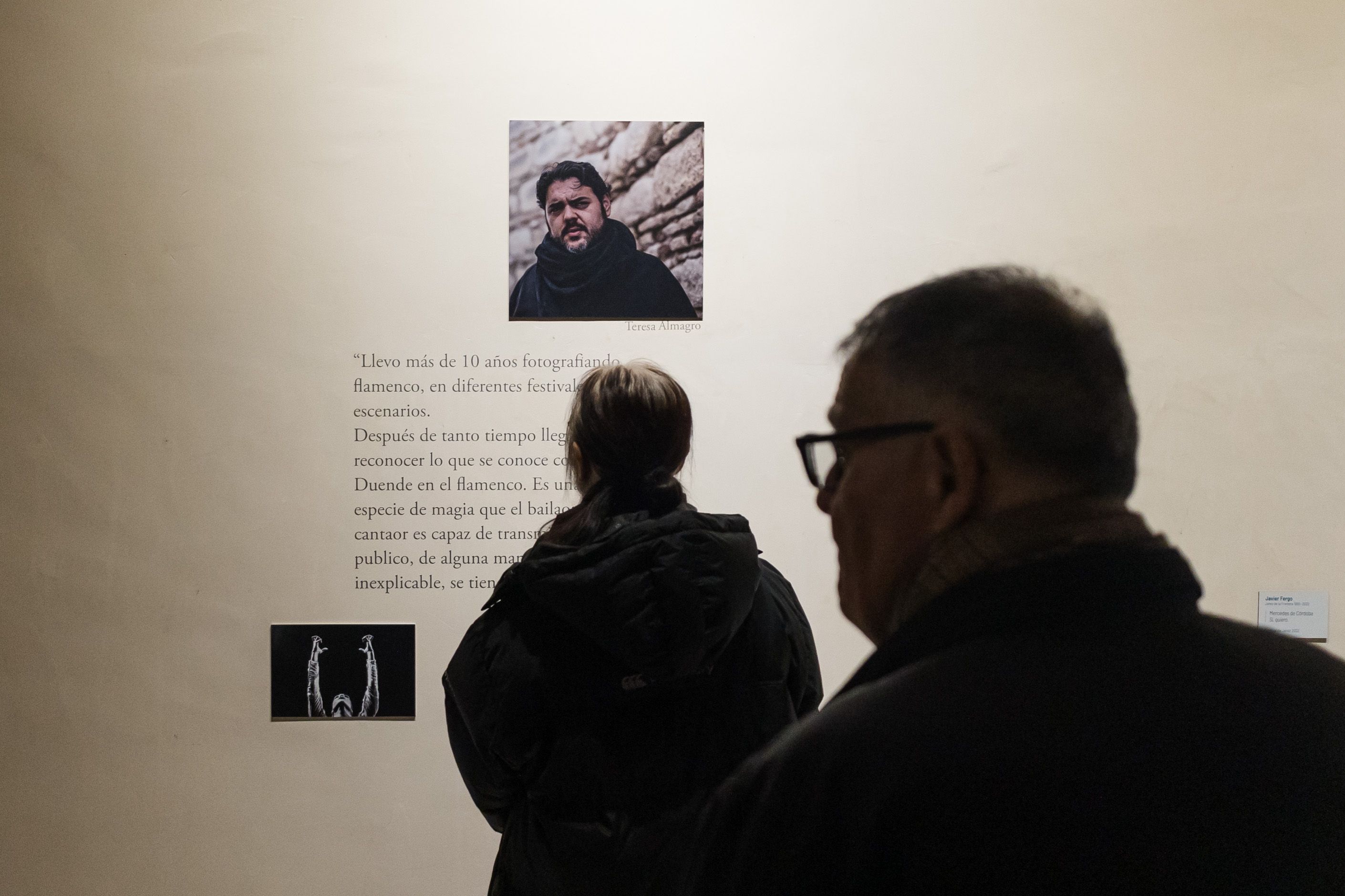 Javier Fergo, en una imagen de su mujer Teresa, en la exposición que le dedicó el Festival de Jerez este 2023.