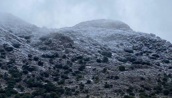 Una de las estampas que ha dejado la nieve.
