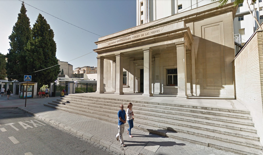 Hospital Virgen de las Nieves de Granada, en una imagen de Google Maps.
