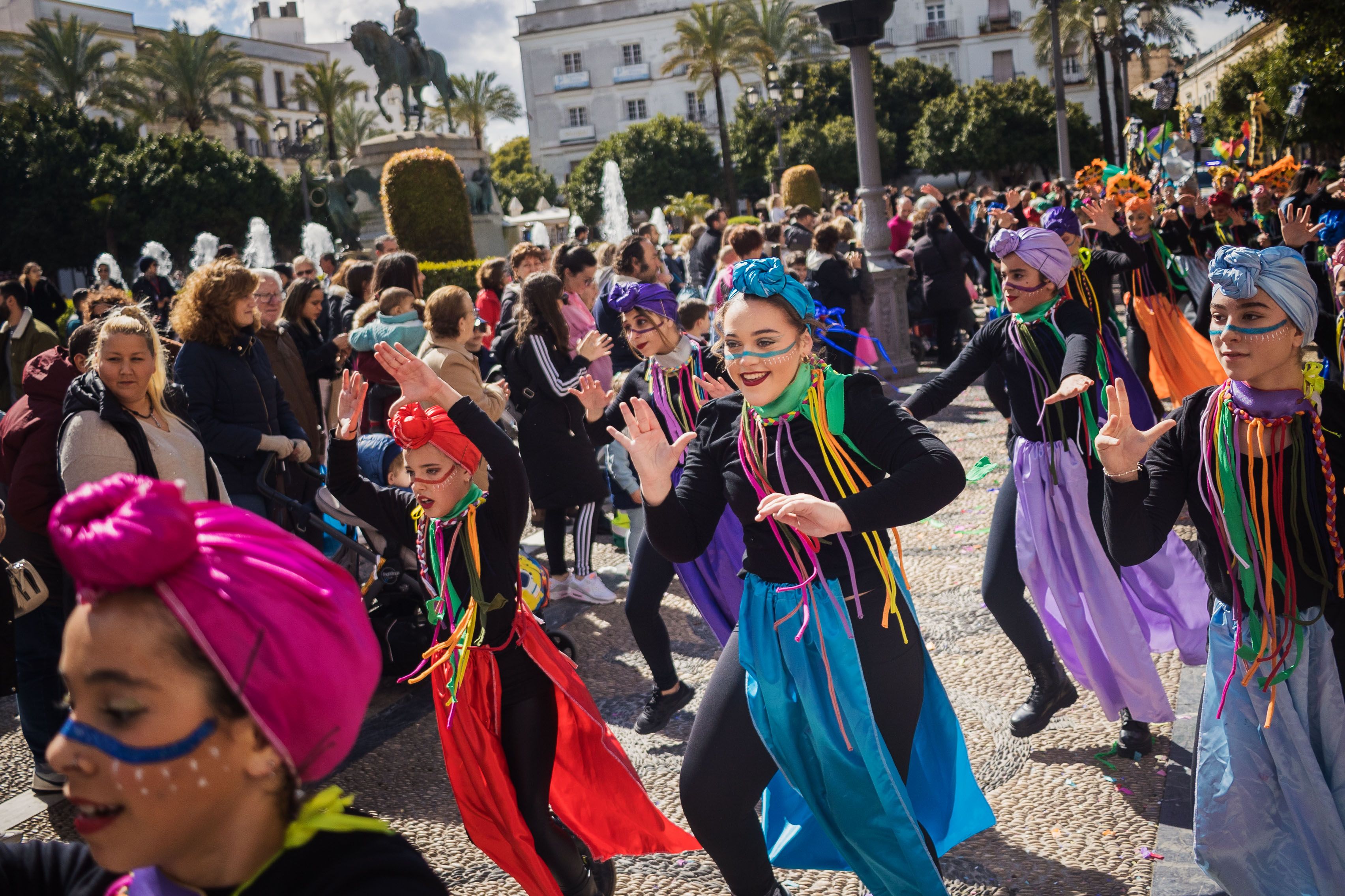 El pasacalles de Carnaval en Jerez El pasacalles de Carnaval en Jerez