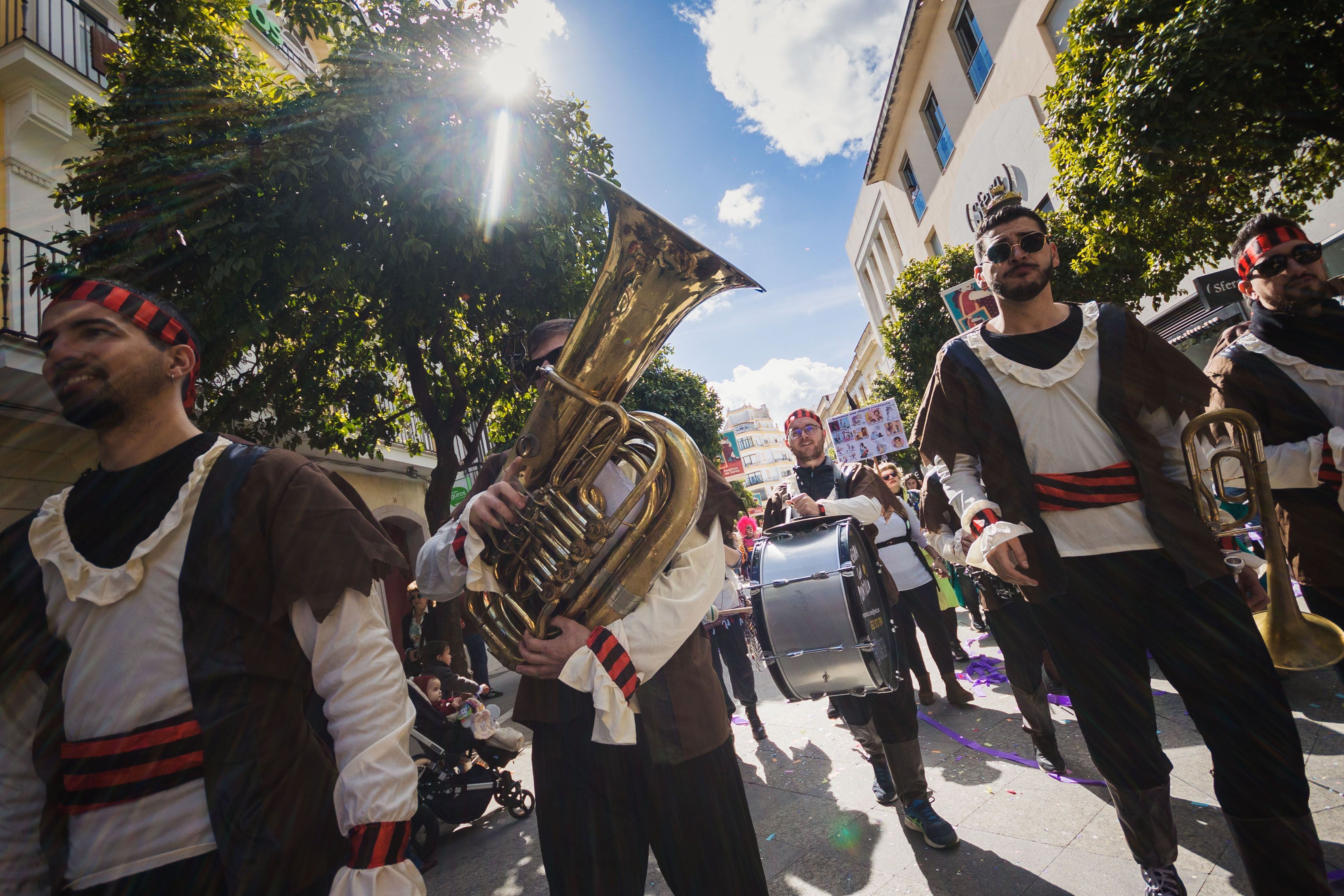 El pasacalles de Carnaval en Jerez El pasacalles de Carnaval en Jerez