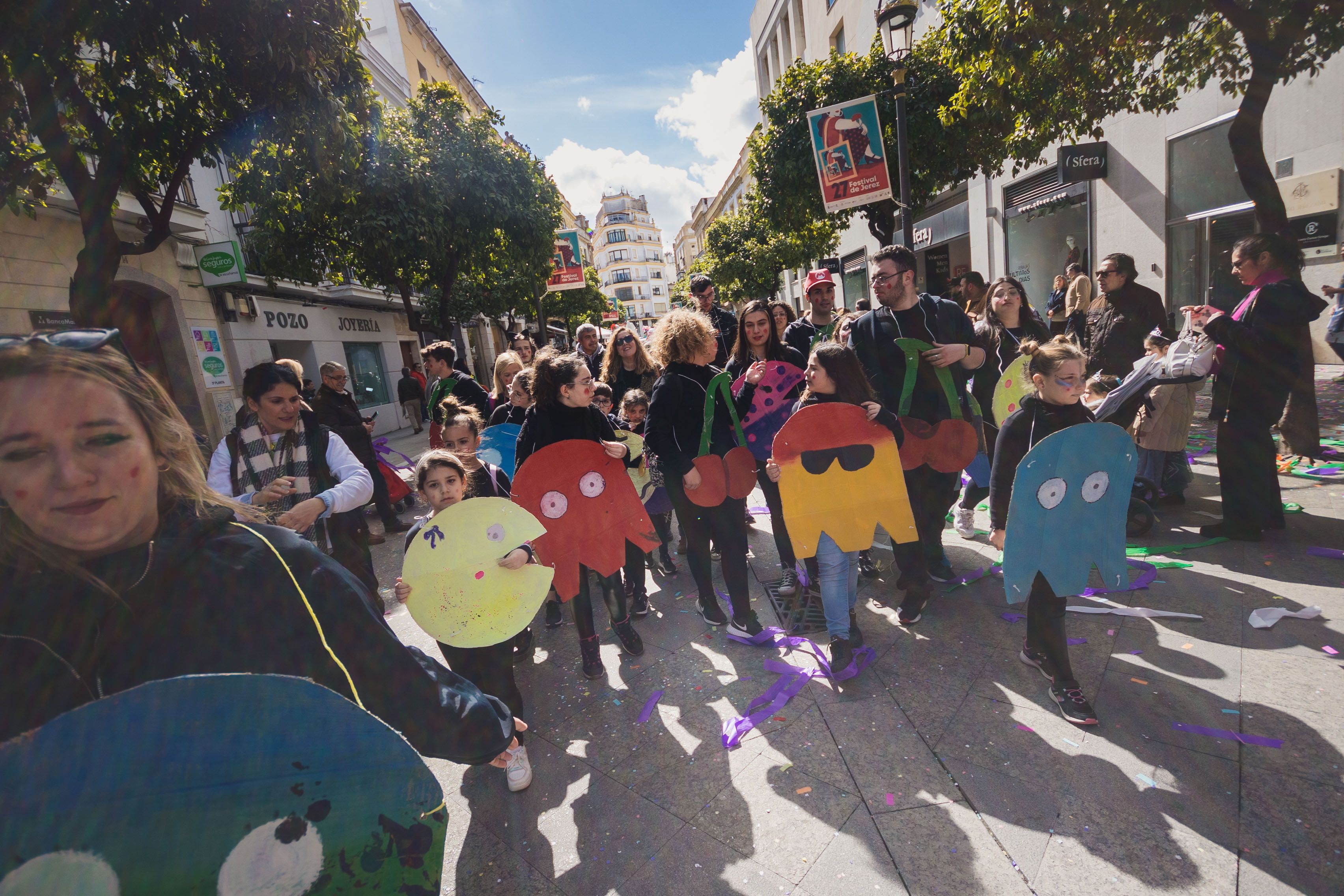 El pasacalles de Carnaval en Jerez, en una imagen de archivo.