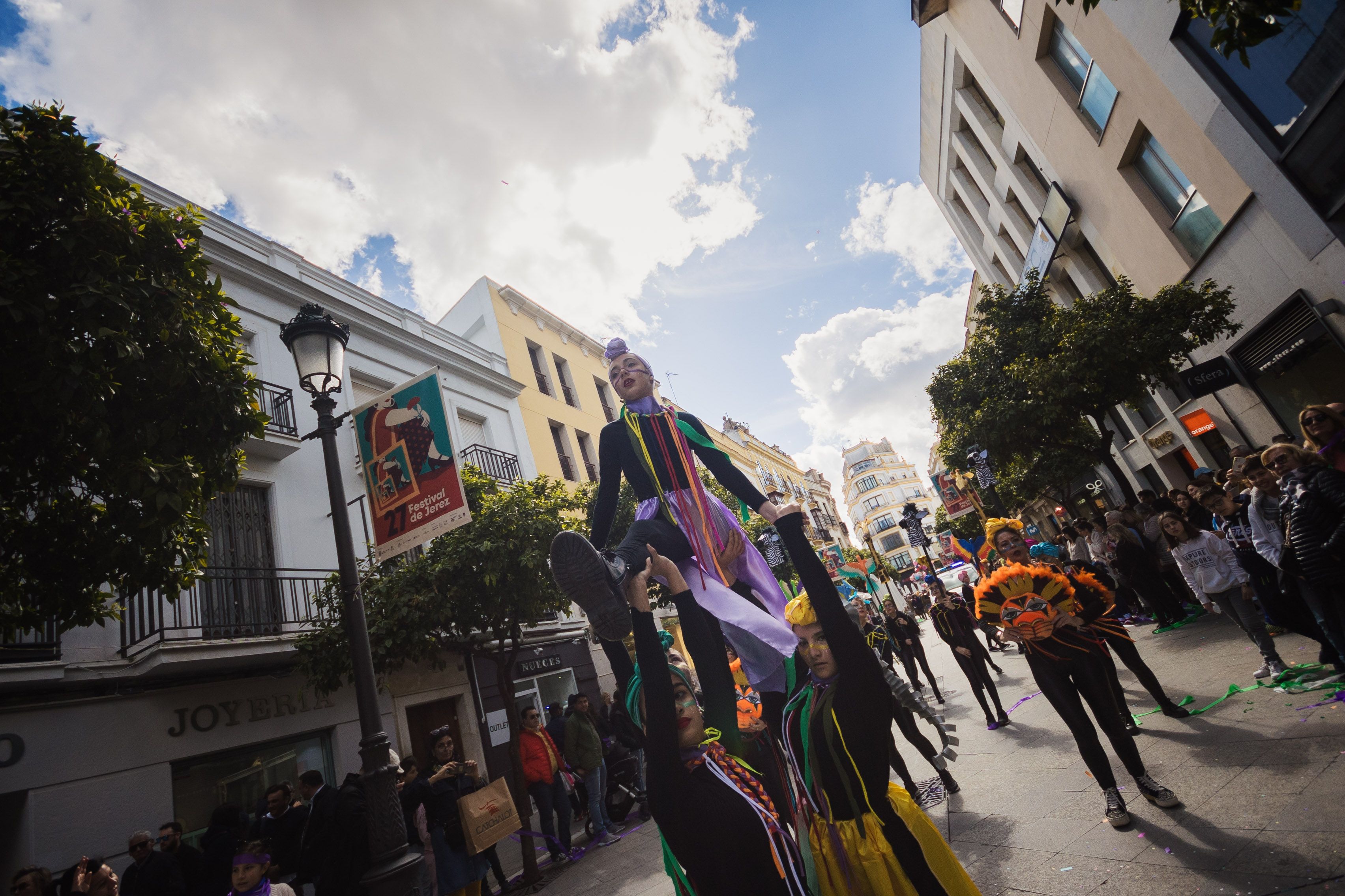 El pasacalles de Carnaval en Jerez El pasacalles de Carnaval en Jerez