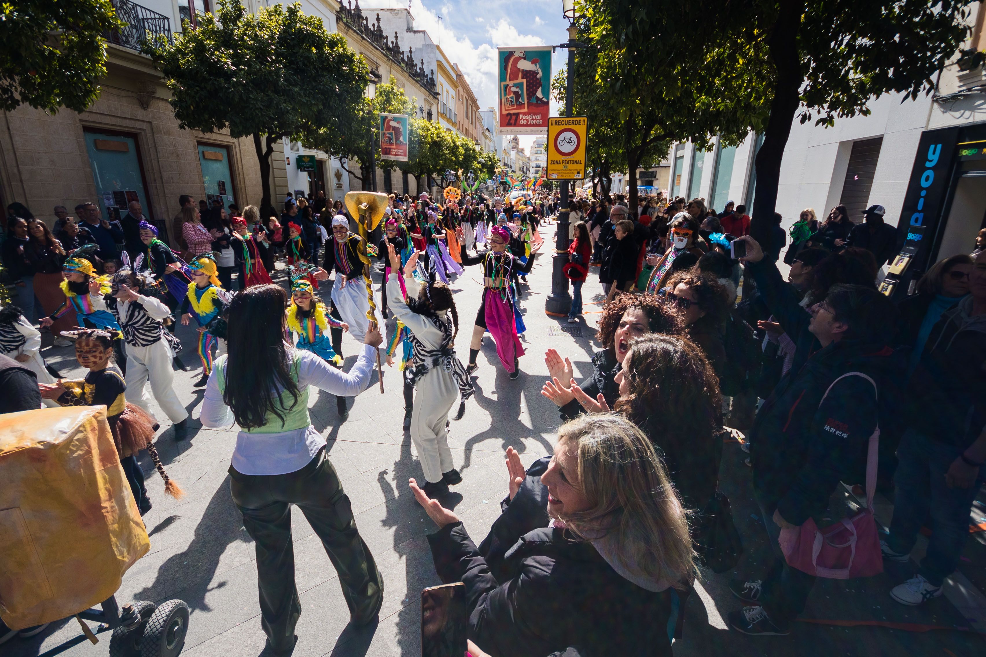 El pasacalles de Carnaval en Jerez El pasacalles de Carnaval en Jerez