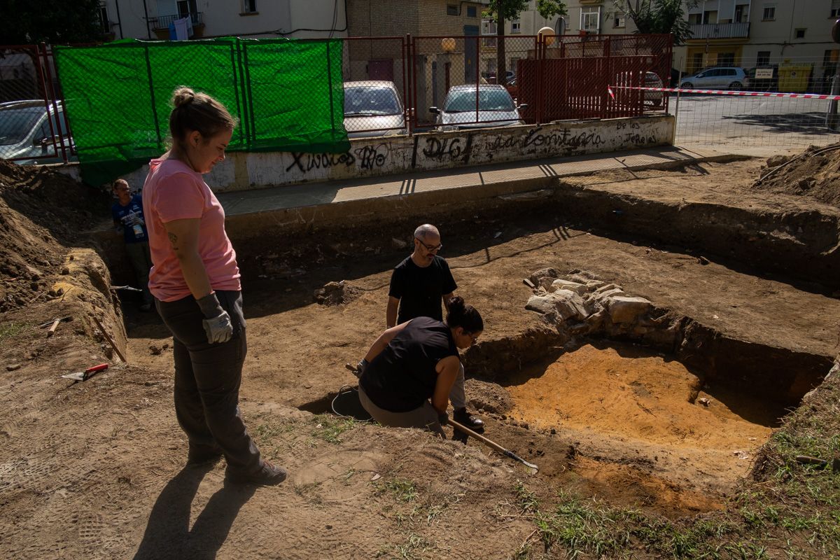 Primera cata, a principios de octubre del año pasado, en el Parque Scout. FOTO: MANU GARCÍA