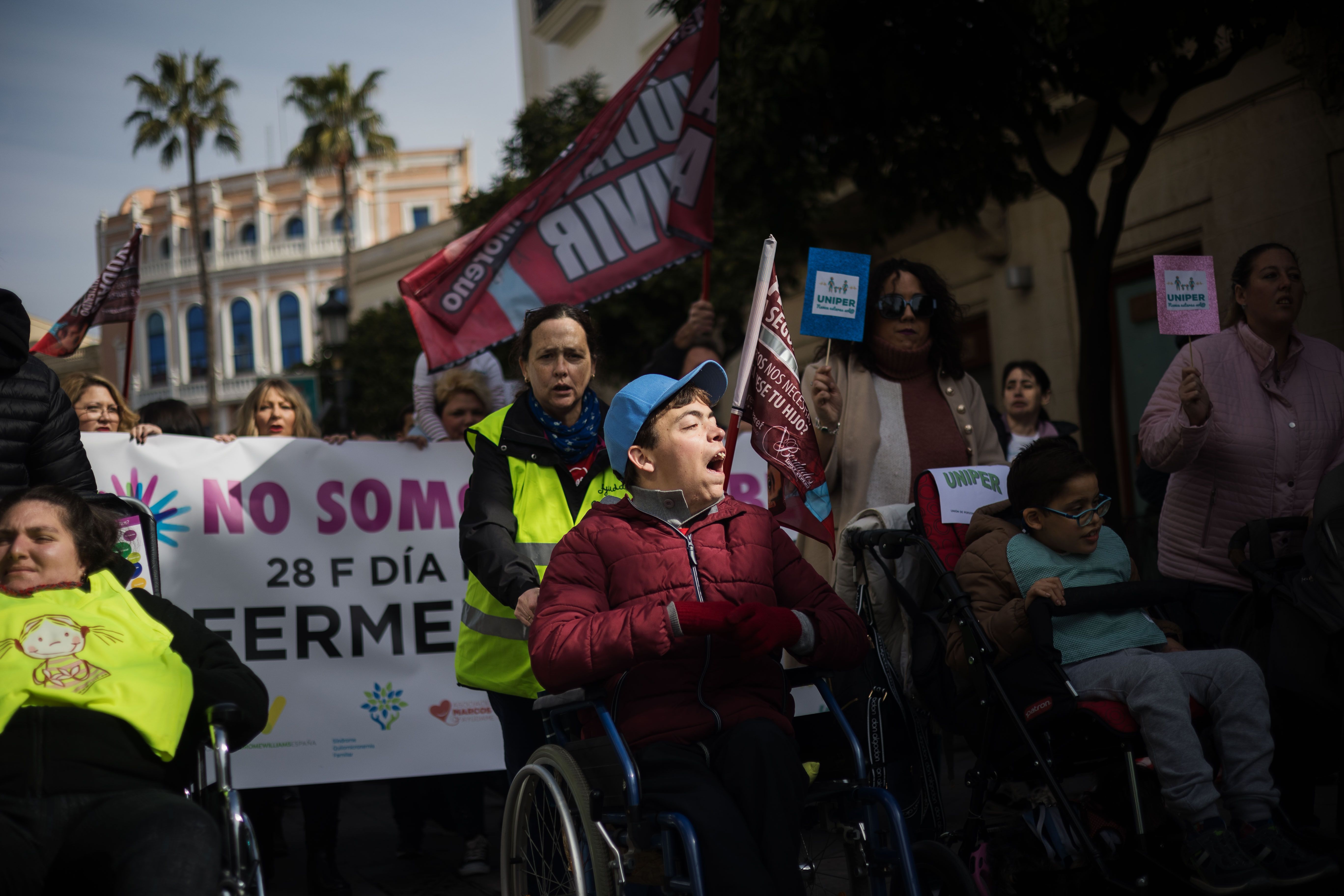 Manifestación por el día de las enfermedades raras, 28 de febrero Manifestación por el día de las enfermedades raras, 28 de febrero