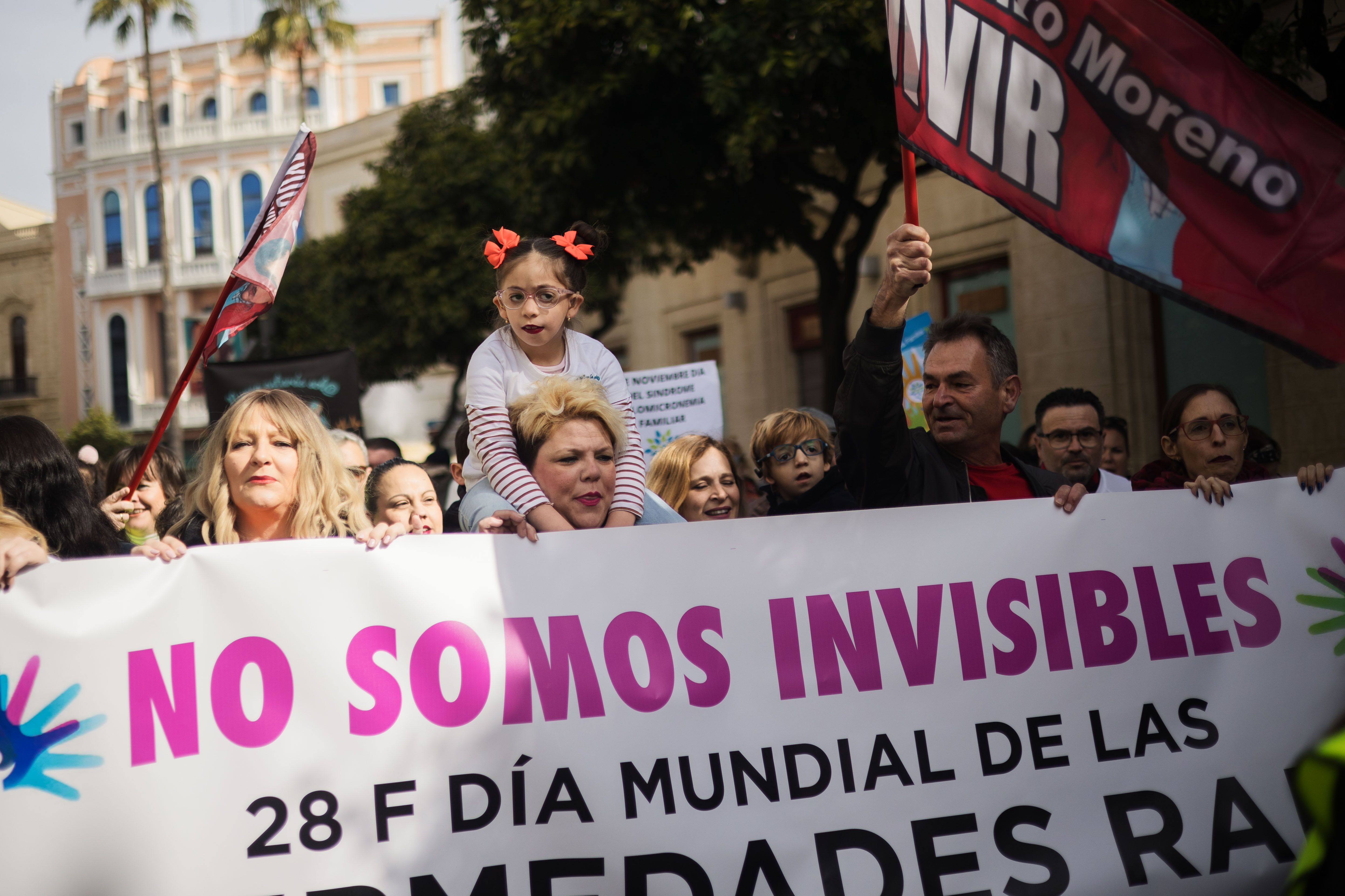 Manifestación por el día de las enfermedades raras, 28 de febrero