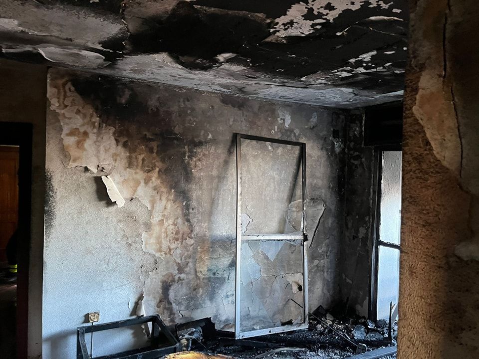 Incendio en la vivienda de Jerez.