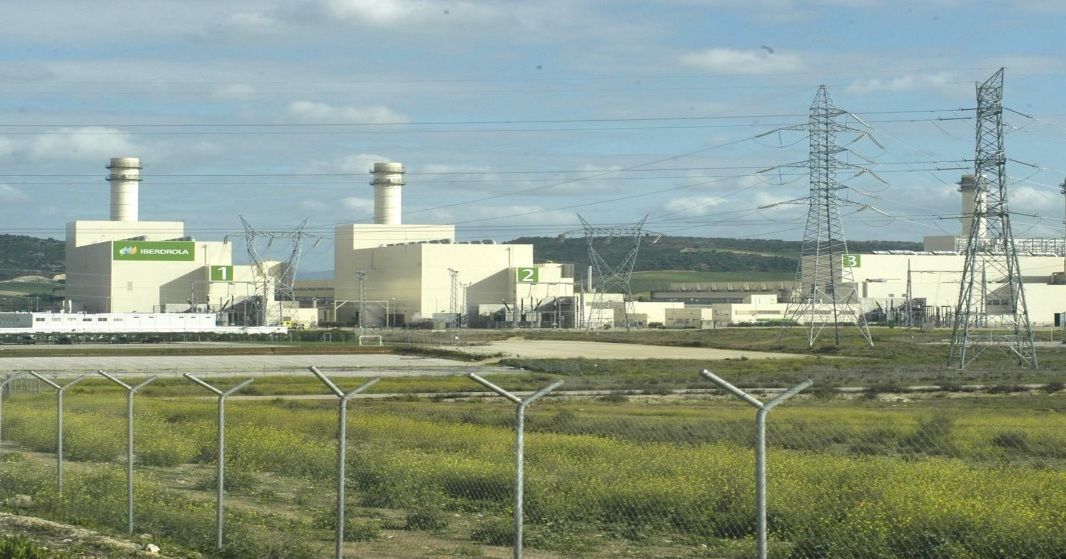 La central térmica de Iberdrola en Arcos, en una imagen de archivo.