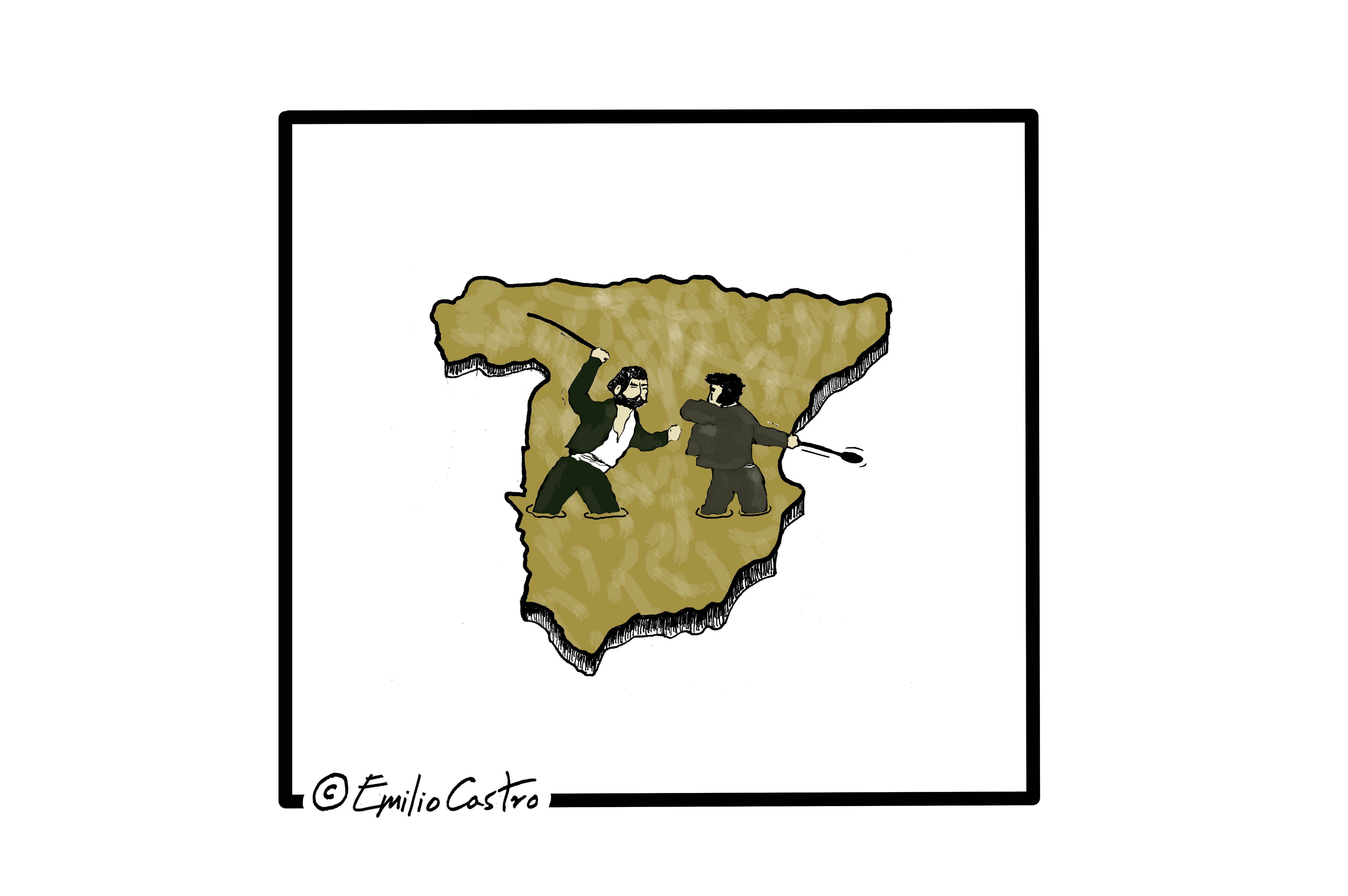 La viñeta de Emilio Castro: Nosotros, vosotros, ellos.