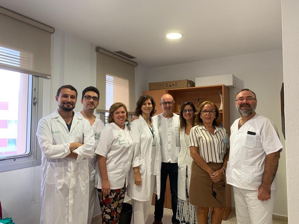 El equipo de urología del Hospital de Jerez.