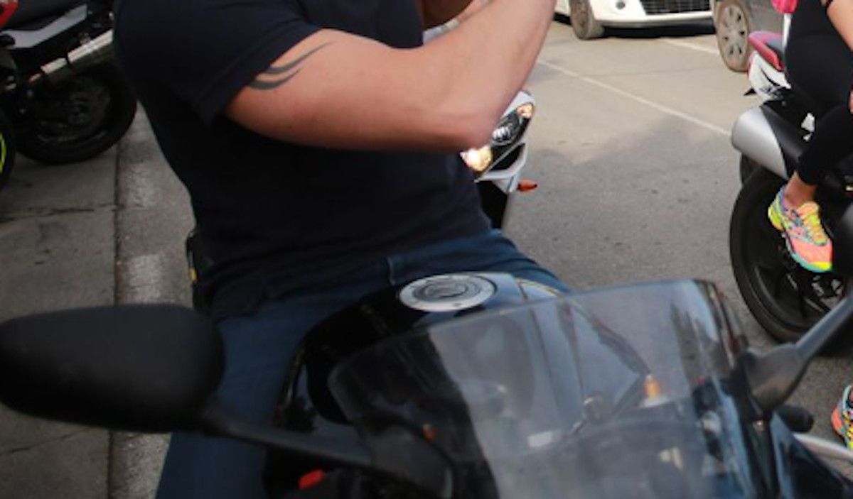 Un motero en una imagen de archivo. 