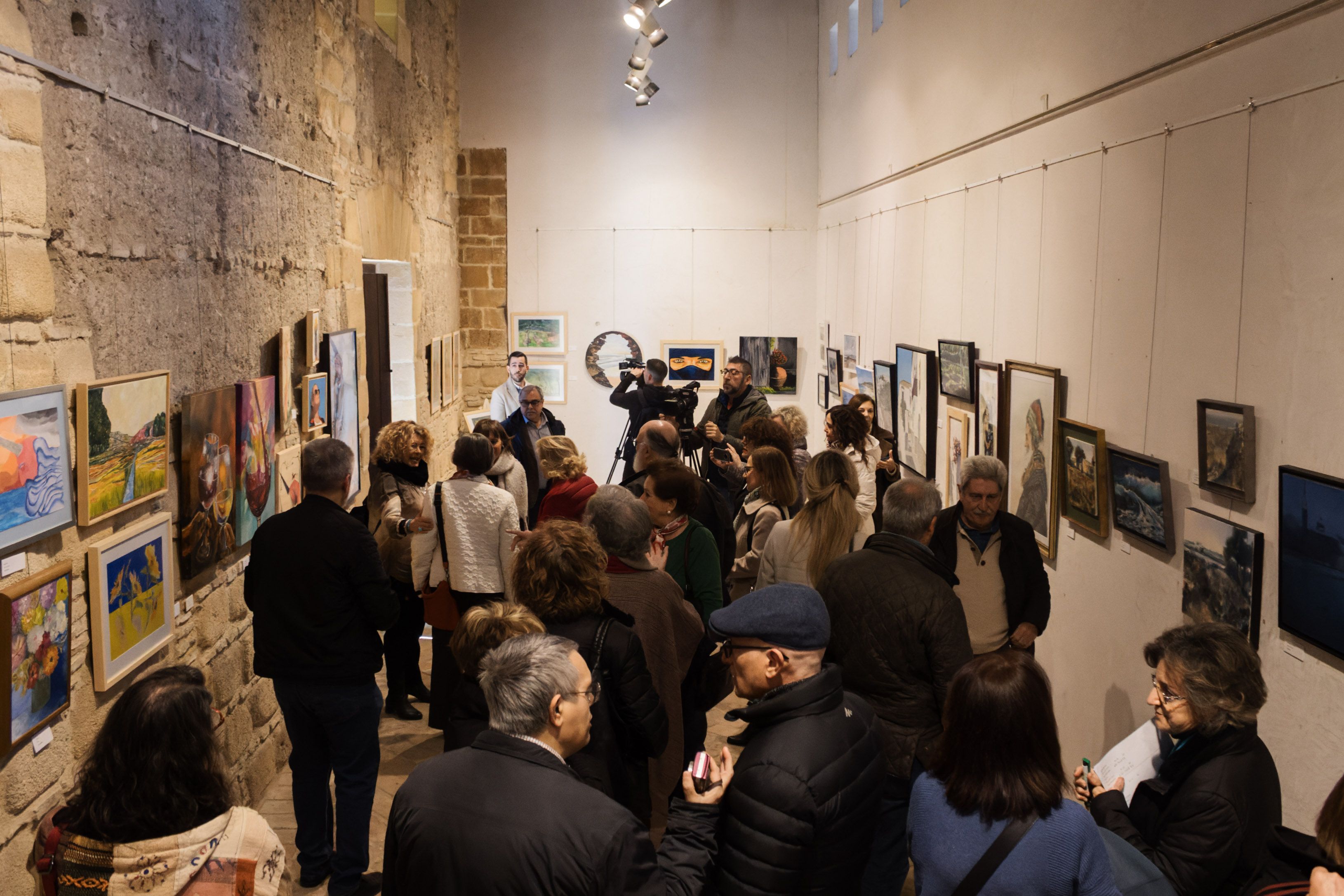 Inauguración de la exposición 'Arte en El Molino', el pasado viernes.