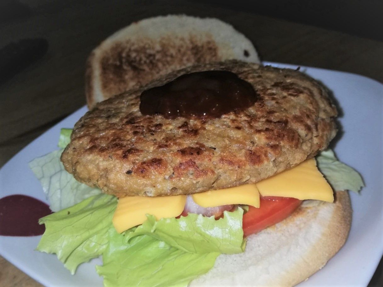 Hamburguesa vegana.