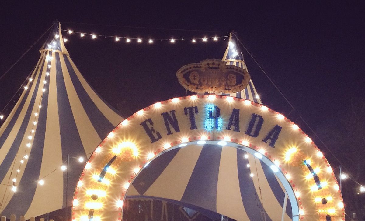 Un trapecista del Circo Quirós sufre una caída en Madrid. 