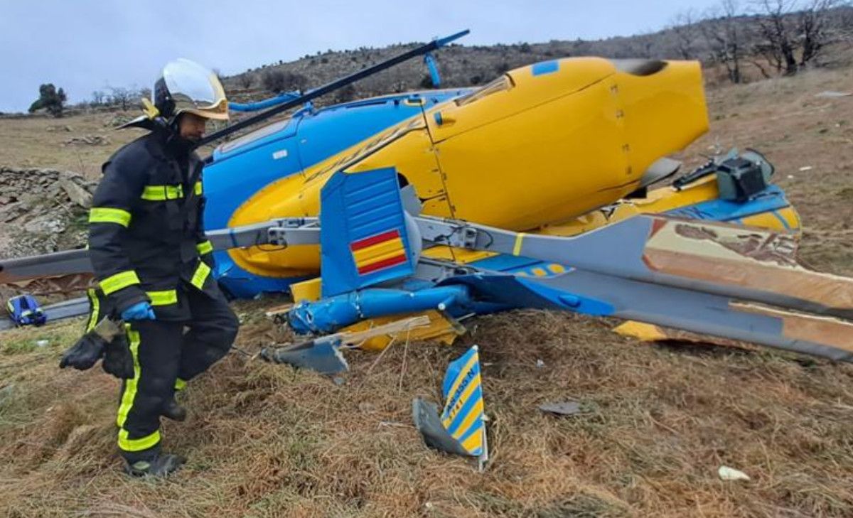 Helicóptero Pegasus se estrella en Robledo de Chavela, Madrid. SOCIALDRIVE Helicóptero Pegasus se estrella en Robledo de Chavela, Madrid. SOCIALDRIVE