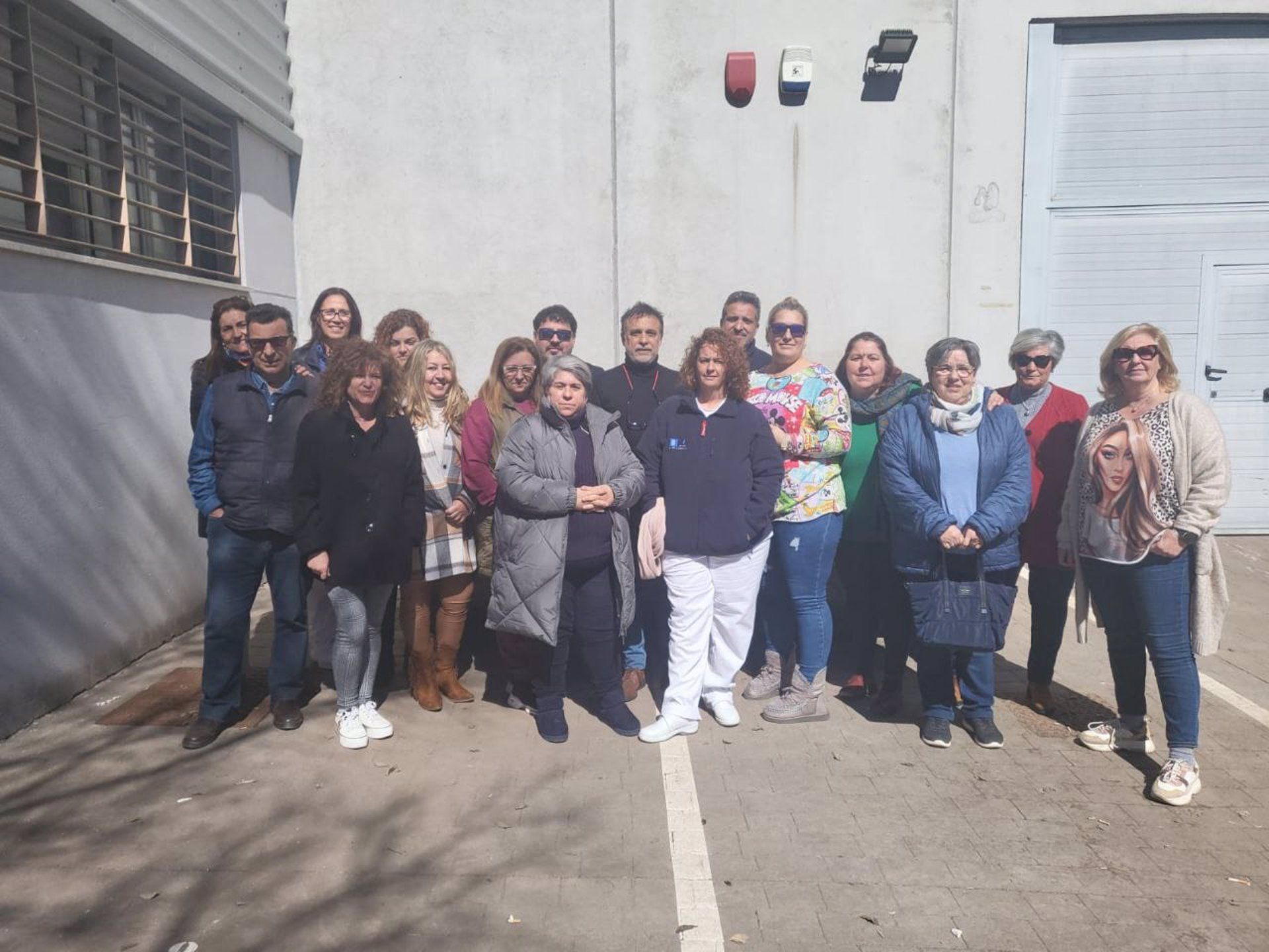 Reunión de Adelante Andalucía con el comité de empresa municipal de ayuda a domicilio en Jerez. 