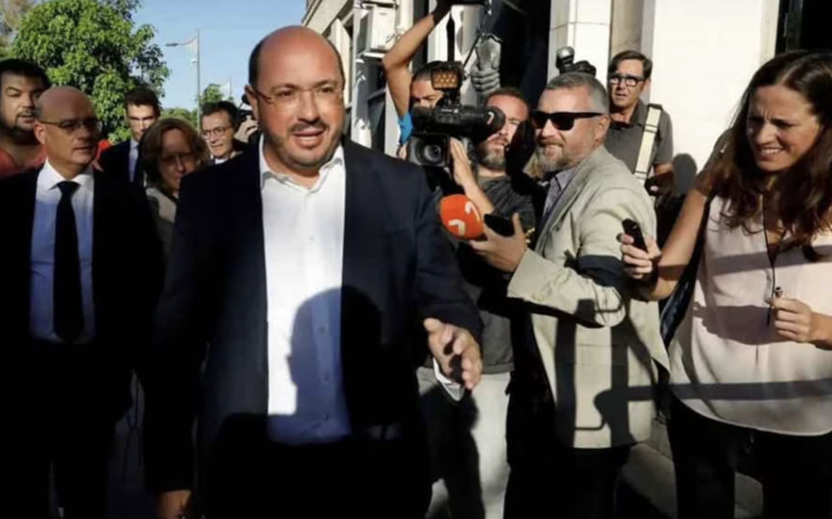 Pedro Antonio Sánchez, expresidente de la región de Murcia, condenado por prevaricación reiterada.