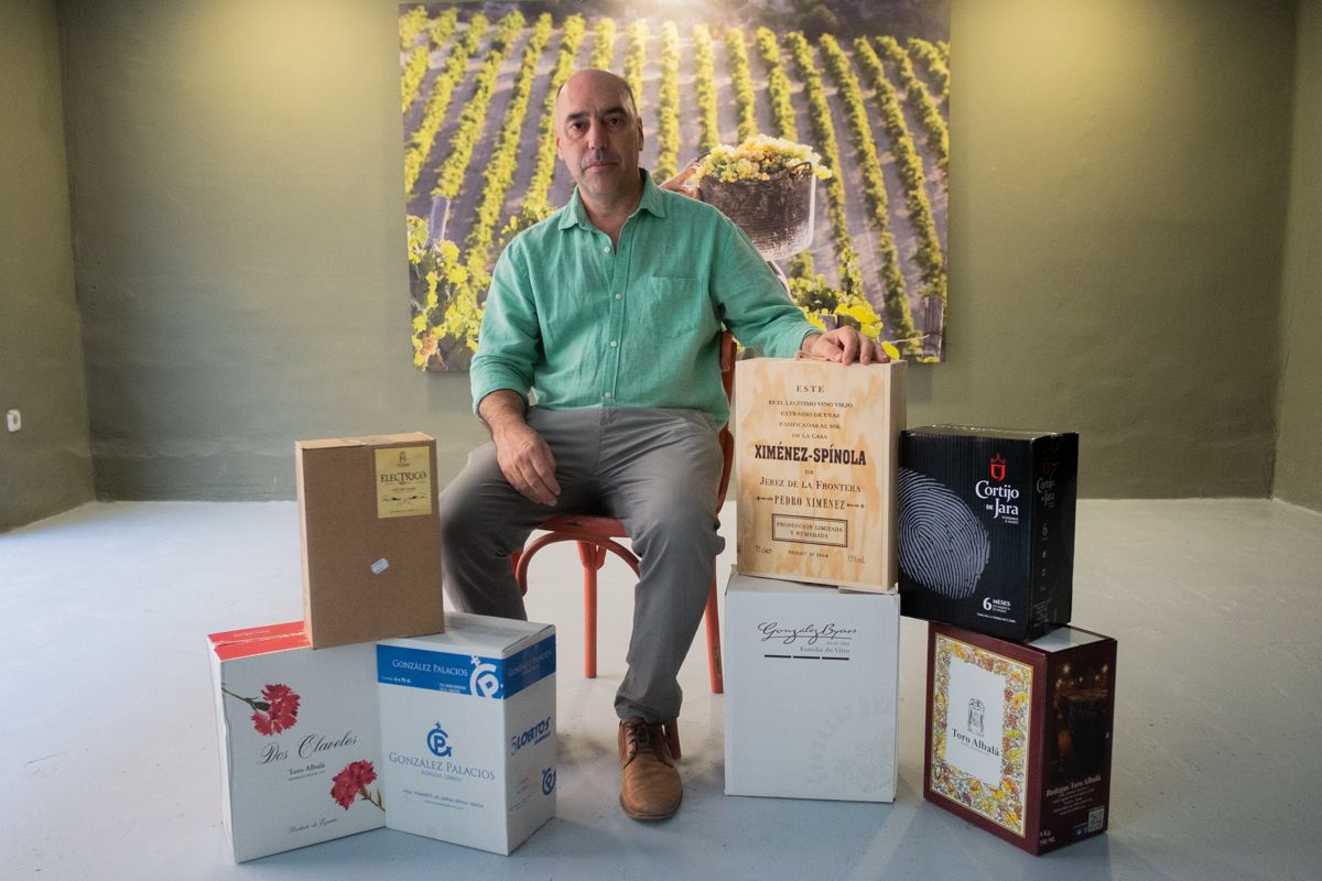 Luis Flor, en la sede de la Sociedad Jerezana del Vino. 
