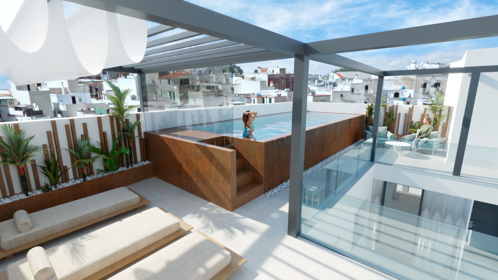 Así serán las nuevas viviendas que se construirán en pleno Barrio Alto en El Puerto. 