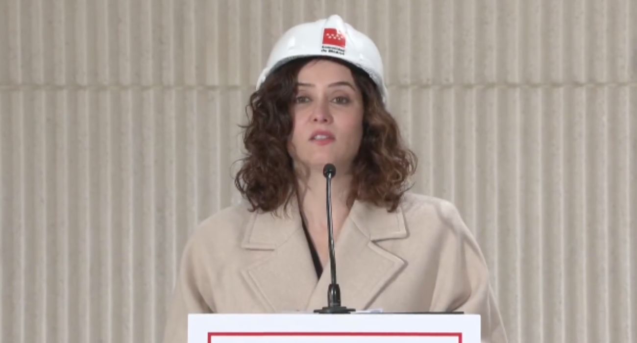 Isabel Díaz Ayuso, en su comparecencia ante los medios de comunicación.