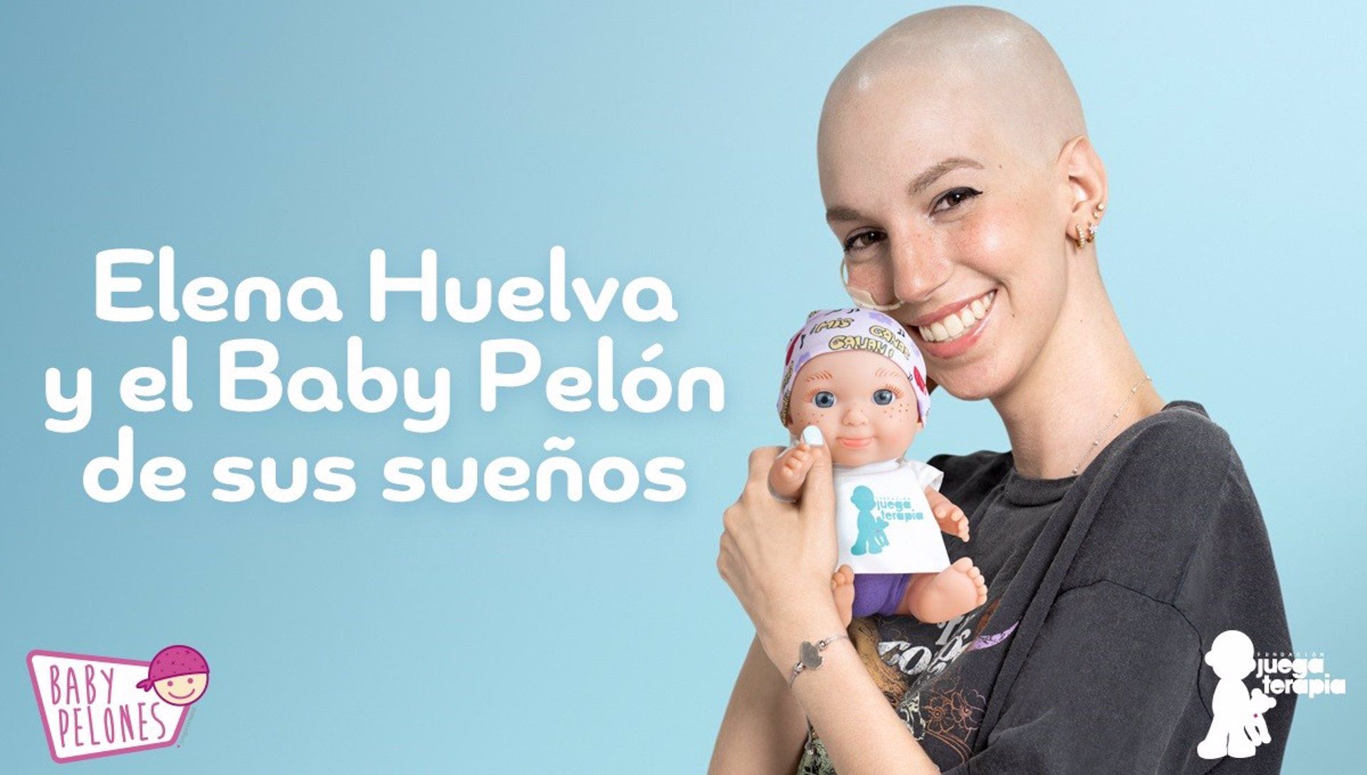 El Baby Pelón de la Fundación Juegaterapia diseñado por Elena Huelva, la 'influencer' que contó su lucha contra el sarcoma de Ewing. - FUNDACIÓN JUEGATERAPIA