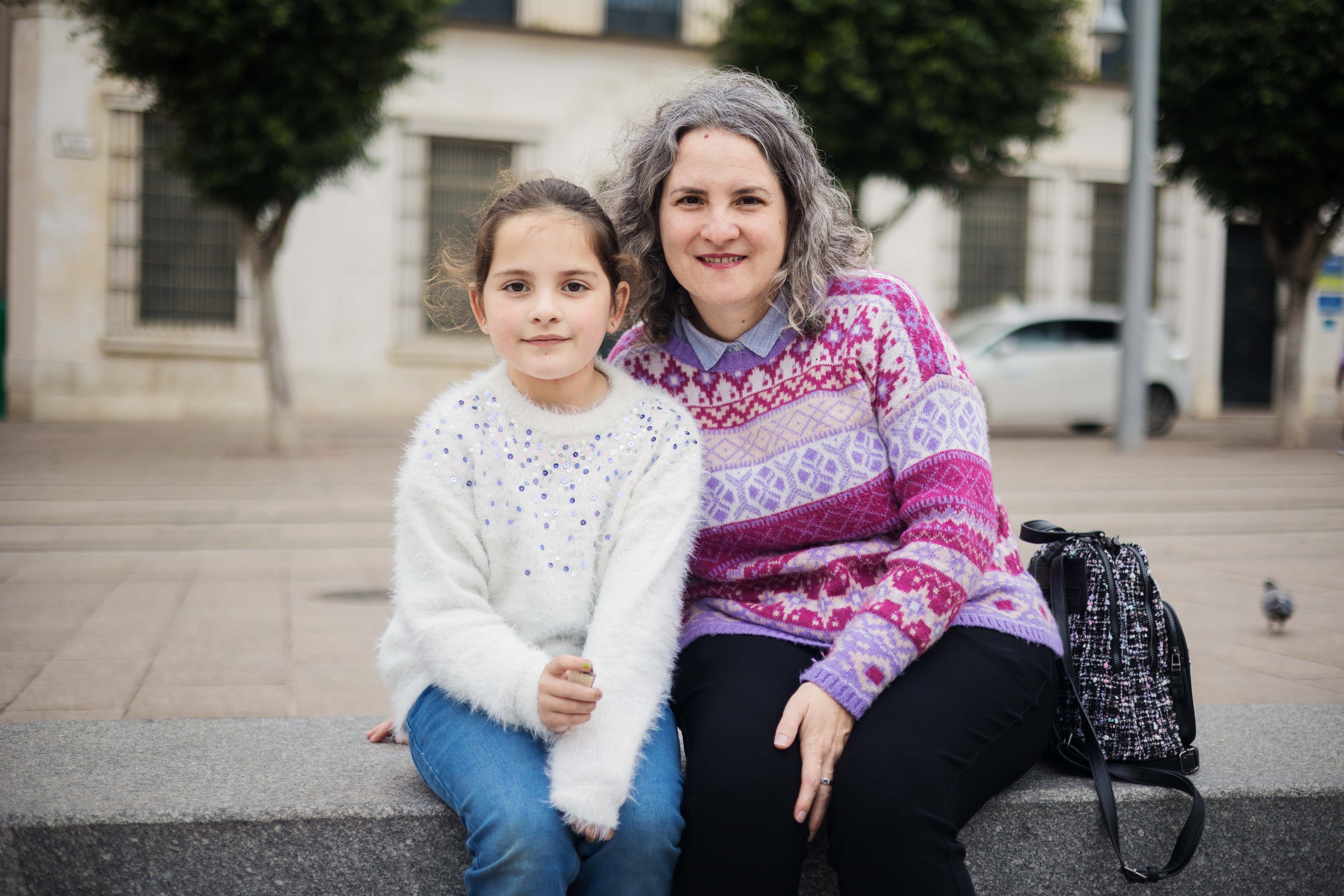 Ana María Sánchez y su hija María.