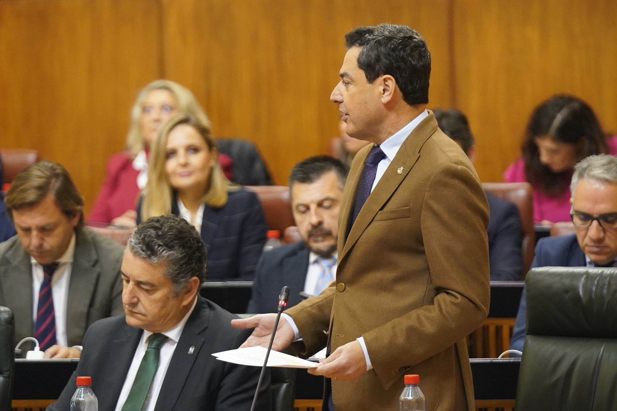 Moreno durante la sesión de control.