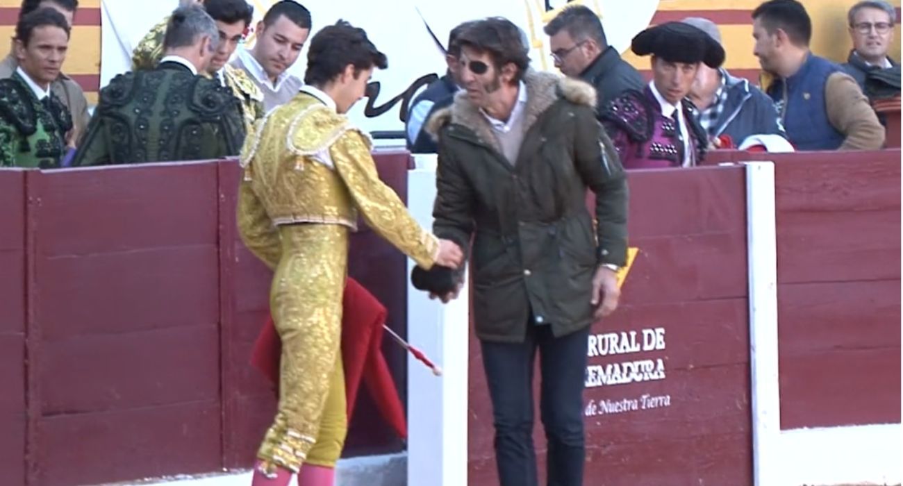 Juan José Padilla, junto a Manuel Perera.