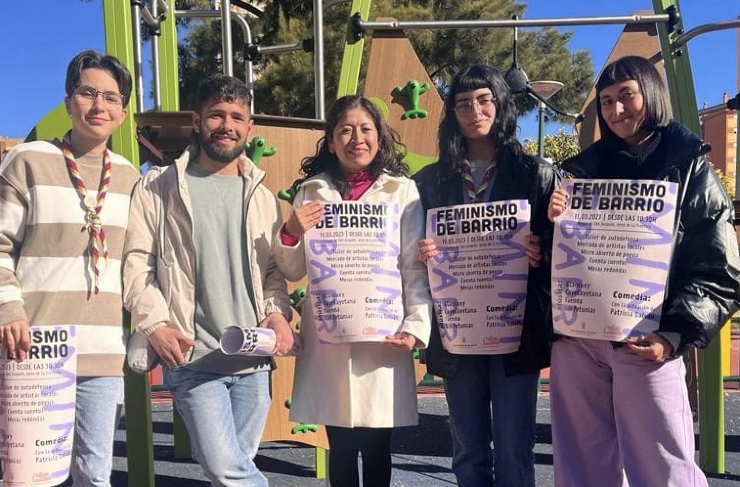La asociación juvenil Cultura de Barrio organiza unas jornadas con motivo del 8M en Jerez. CULTURADEBARRIO