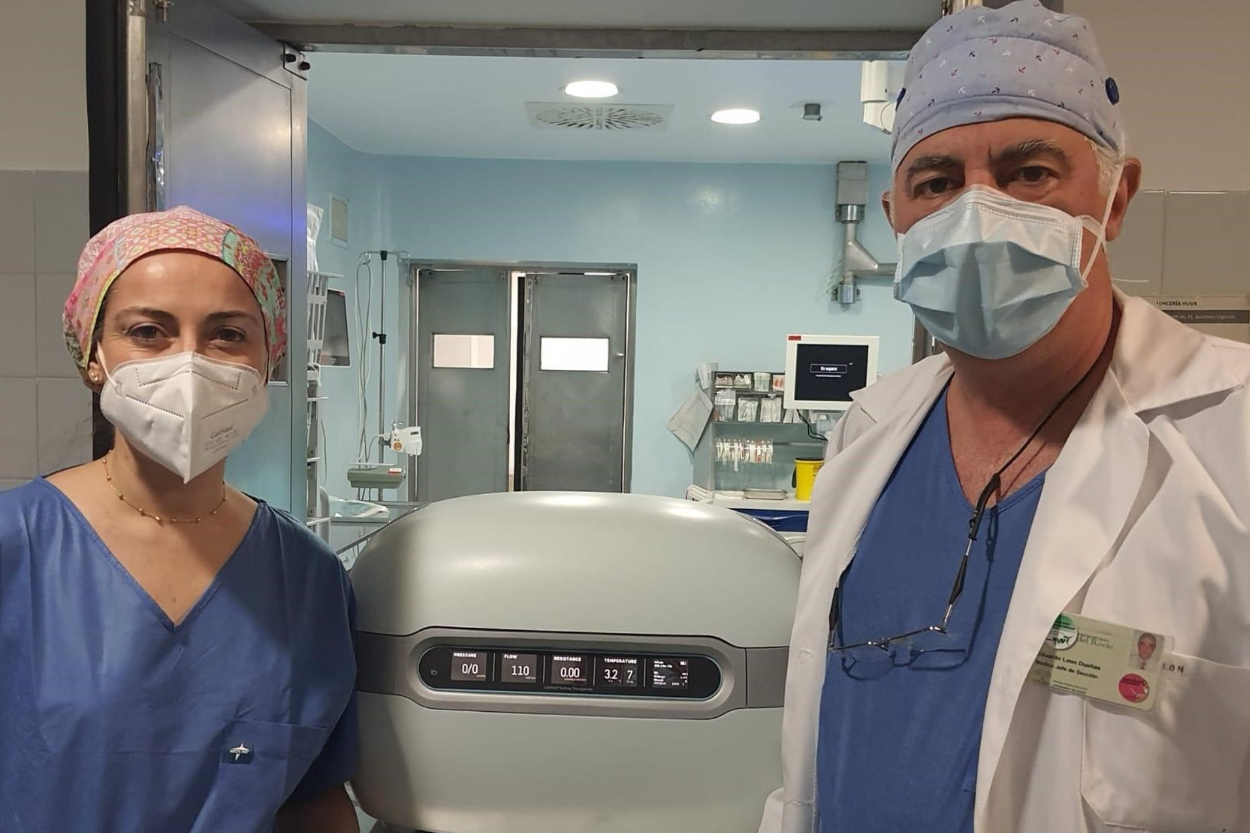 La nueva máquina adquirida por el Hospital Virgen del Rocío que mejorará el resultado de los trasplantes de riñón.