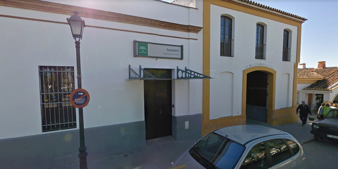El centro de salud de Rociana del Condado (Huelva), en una imagen de Google Maps.