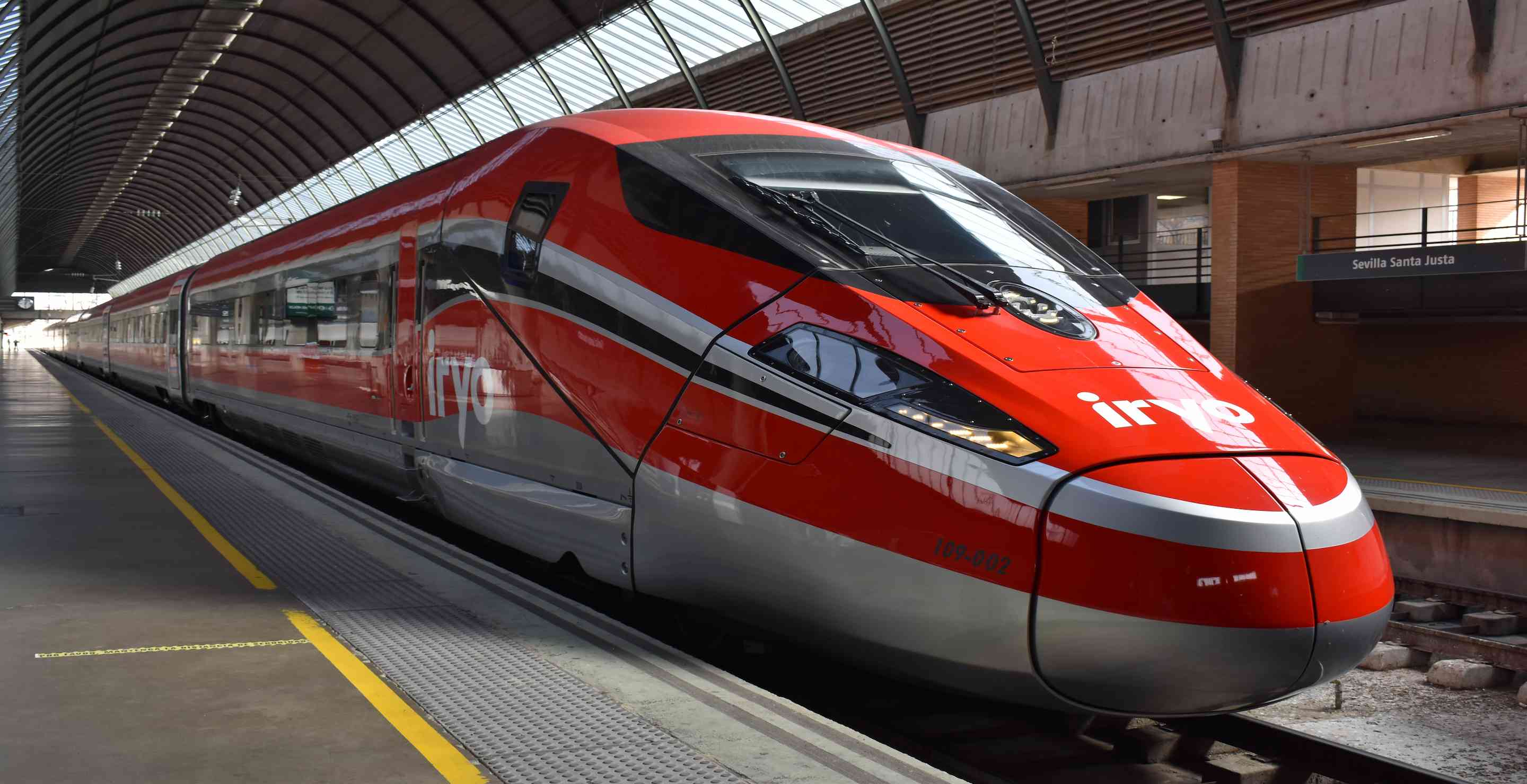 El modelo Frecciarossa, tren de alta velocidad de Iryo.
