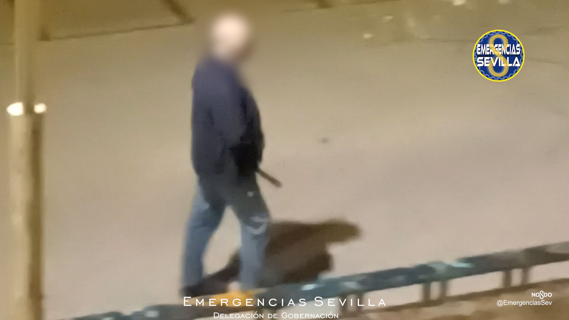 Imagen del hombre tras masturbarse.