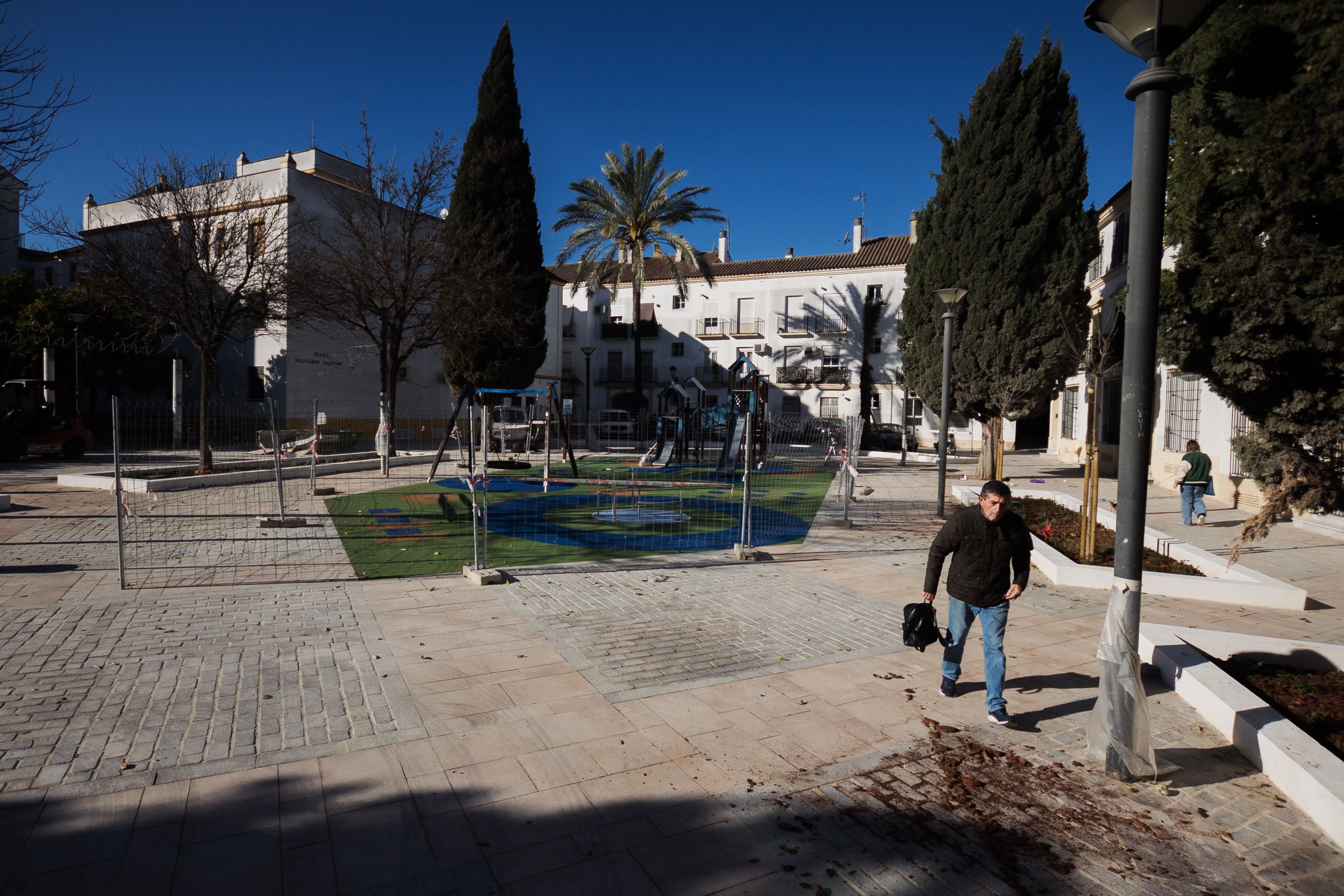 La nueva plaza Salvador Allende en el centro de Jerez.