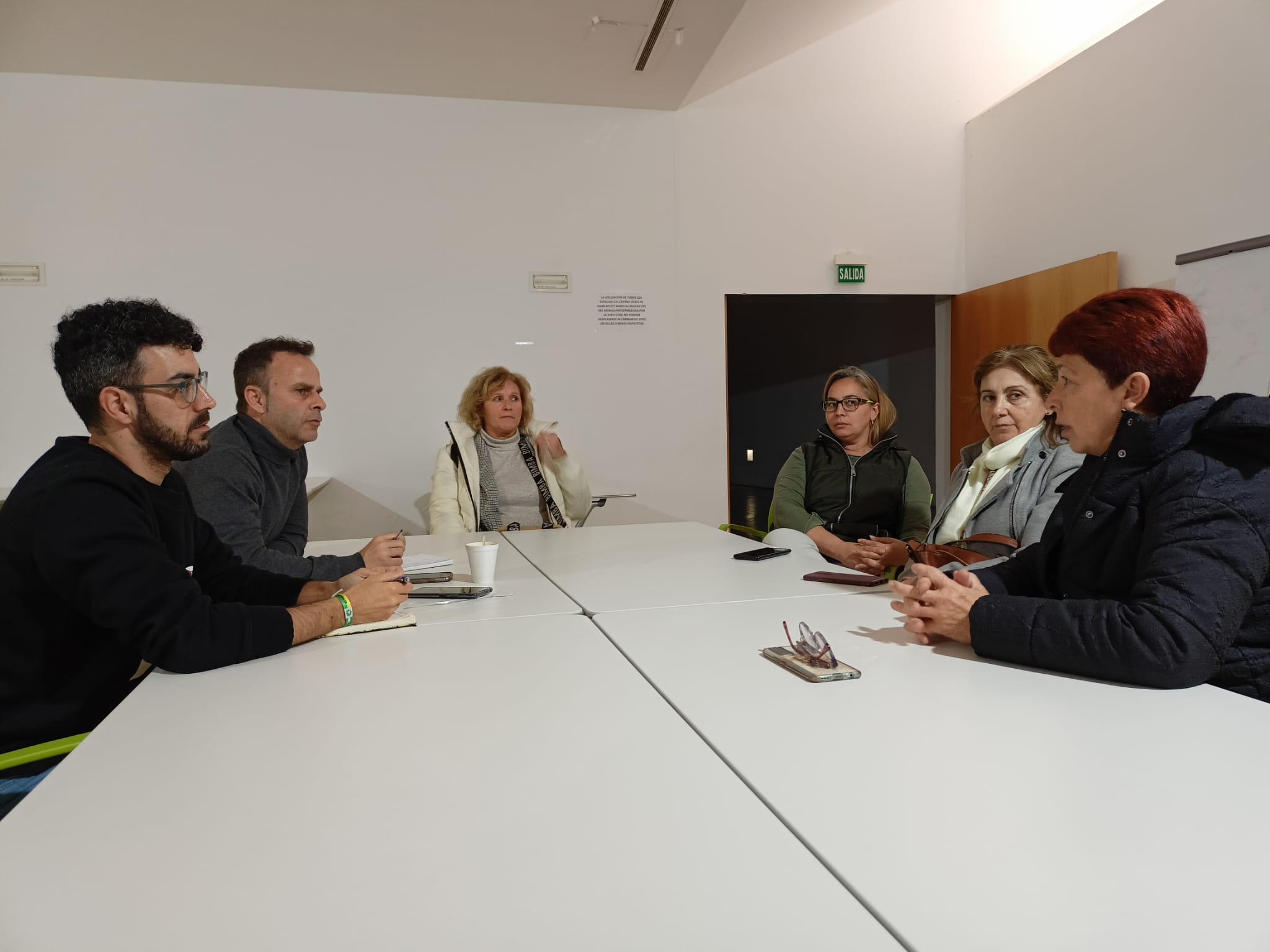 Encuentro de Adelante Andalucía con las trabajadoras.