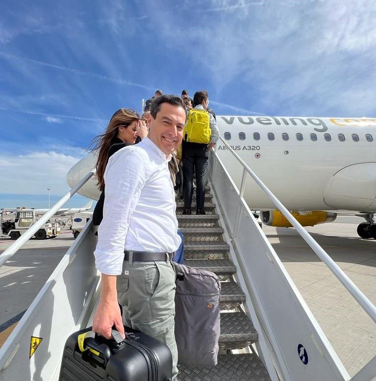 Moreno en su viaje a Barcelona. Moreno en su viaje a Barcelona.