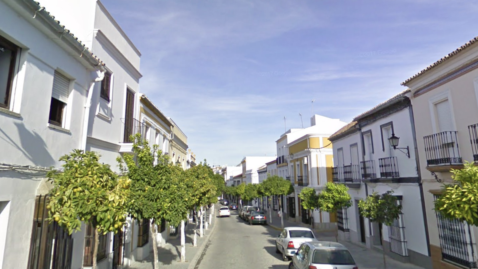 Calle El Santo en Villamartín, en una imagen de Google Maps. 
