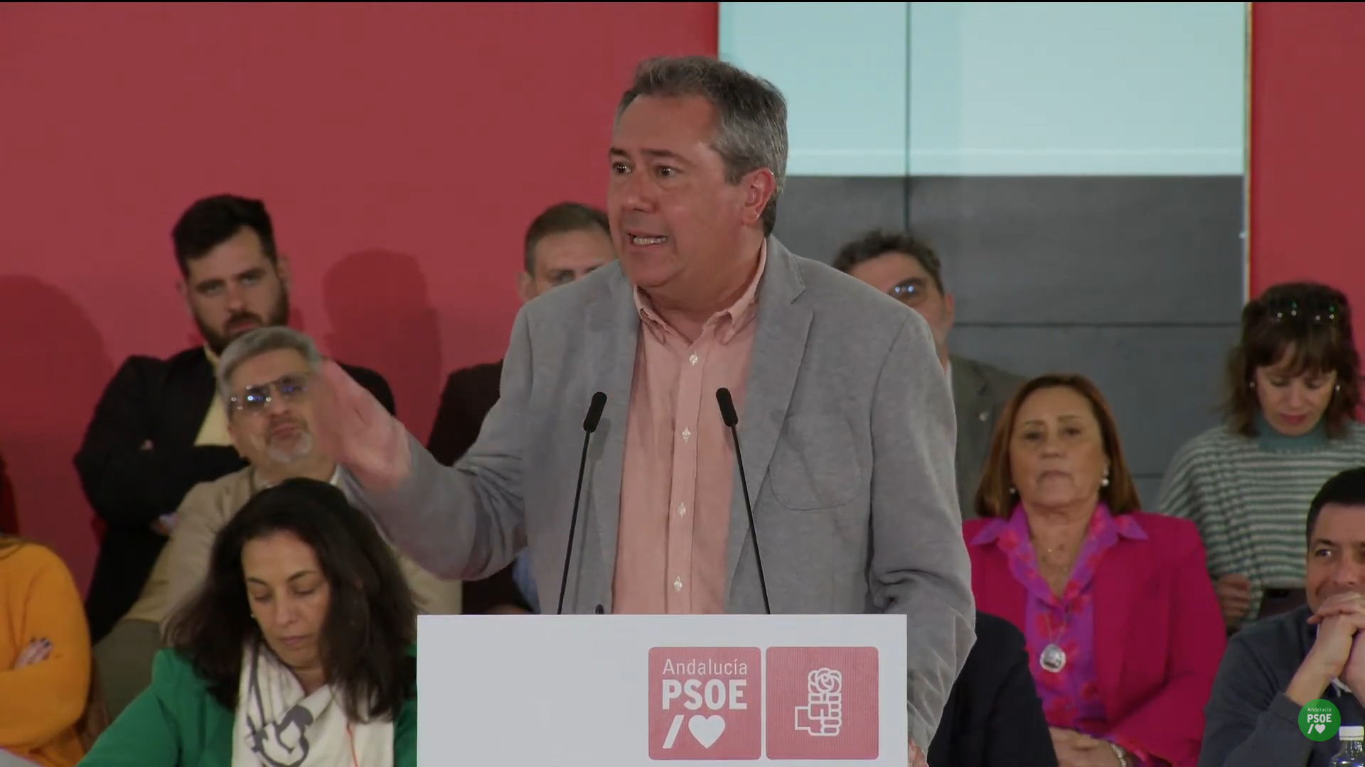 Juan Espadas durante el Comité Director del PSOE.